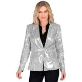 Widmann - Party Fashion damesblazer met pailletten, Disco Fever, Schlagermove, Showgirl, Jackett