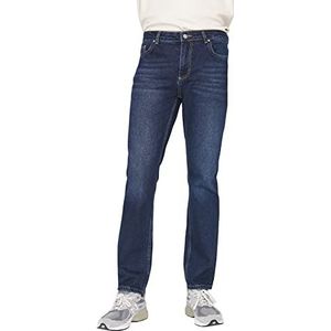 Trendyol Klassieke jeans met normale maat voor heren (1 stuk), Navy Blauw