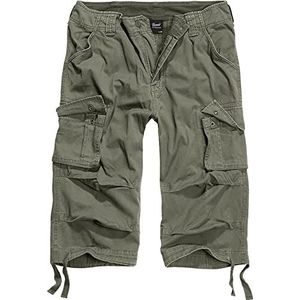Brandit heren Korte broek met zakken Brandit Urban Legend 3/4 shorts, olijf, L
