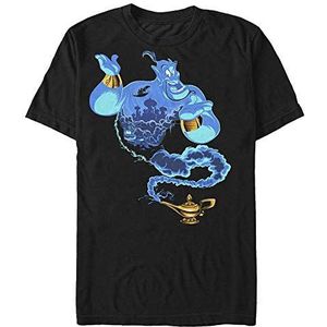 Disney Aladdin Genie of The Lamp Organic T-shirt, korte mouwen, zwart, XXL, SCHWARZ