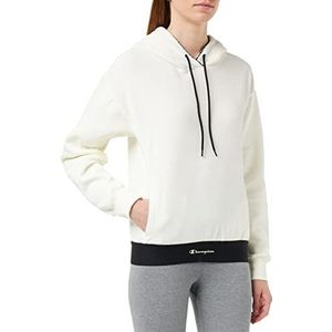 Champion Dames Velvet Soft Hoodie Cream S, Crème