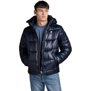 G-STAR RAW Gevoerde herenjas met capuchon, Blauw (Salute D24676-D418-C742)