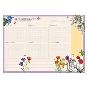 Weekplanner A4, botanical wild flowers, weekplanner, weekplanner, weekplanner, weekplanner, weekplanner, weekplanner, weekplanner