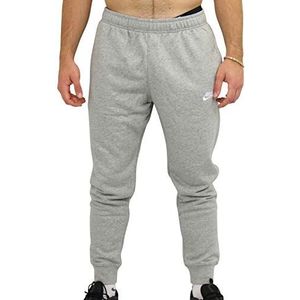 Nike M NSW Club Jggr Ft Full Length Pant Men's, DK Grey Heather/Matte Silver/White, M