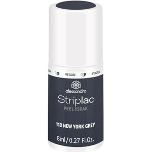 alessandro Striplac Peel or Soak - Vegan New York Grey - Urban Grey LED nagellak - voor perfecte nagels in 15 minuten, 8 ml