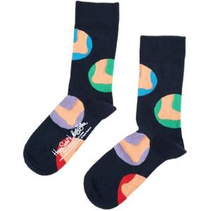 Happy Socks Cupids Voetbalsokken, kleurrijk en grappig, voor dames en heren, groenblauw, rood, beige (41-46), Meerkleurig