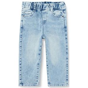 s.Oliver Jeans met elastische tailleband, relaxed fit jeans met elastische tailleband, casual pasvorm voor jongens, Blauw