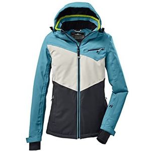 Killtec Ksw 268 Wmn Ski-jack voor dames met afneembare capuchon en sneeuwvanger, Zwart/Blauw