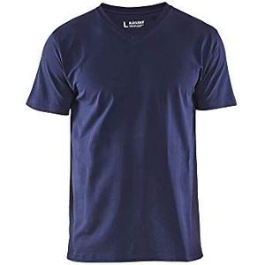 Blakläder T-shirt V-hals, Navy Blauw