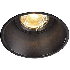 SLV HORN-T Led-inbouwspot, rond, kantelbaar, plafondlamp, dimbaar, binnenverlichting, led-spots, reflector, plafondspot, plafondlampen, inbouwlamp, 1 lamp, GU10 QPAR51, EEC E
