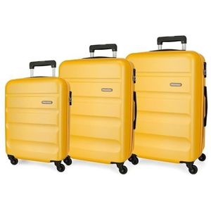 ROLL ROAD Flex Koffer Set, One Size, Citroen, Talla única, Kofferspel, Citroengras, kofferset