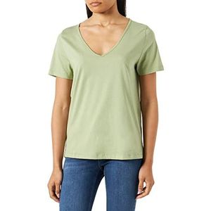 VERO MODA Vmpaula S/S T-shirt met V-hals Noos dames, Reseda