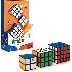 ThinkFun-geschenkdoos: Trio, het perfecte cadeau voor fans bevat Master 4 x 4, de magische kubus 3 x 3 en de Rubik's Mini 2 x 2, 76422
