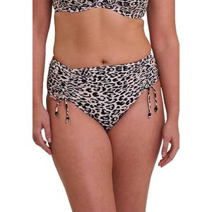 SANS COMPLEXE Samoa Bikinibroekje voor dames (1 stuk), Dierenprint linnen, 44-46