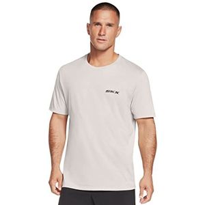 Skechers Gebreide T-shirt met print, grijs gemêleerd, grijs gemêleerd, L, Grijs Chinees