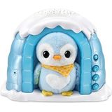 VTech - Nachtlampje P'tit Pinguïn sterrennacht, iglo nachtlampje voor baby's, muziek, lichtprojectie op het plafond, zachte muziek, witte geluiden, pinguïn knuffeldier, geboortecadeau - inhoud in het