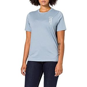 Scotch & Soda Grafisch dames-T-shirt van biologisch katoen, Frans blauw 3628