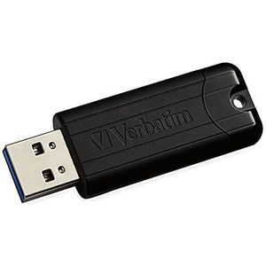 Verbatim 49318 PinStribe USB 3.0-station - 64 GB, USB-stick, snelle gegevensoverdracht, zwart