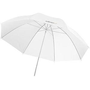 Walimex Pro Paraplu, transparant, 84 cm, wit
