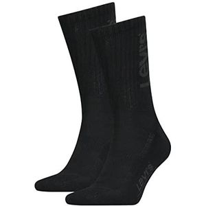 Levi's Uniseks sokken met Tonal Crew logo, zwart.