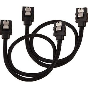 Corsair Premium SATA-kabel, 6 Gbps, 30 cm, zwart
