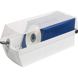 HAN 9260-11, MÄX 60 CD-box, Pro voor 60 cd's/dvd's, veiligheid door slot, met 2 MÄX planken, lichtgrijs