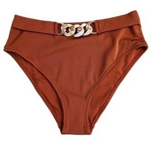 Koton Accessoire de chaîne pour femme - Détails : bas de bikini taille haute, Cuivre (907), 44