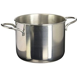 Home 8003512154744 steelpan, roestvrij staal, 3 l, 18 cm