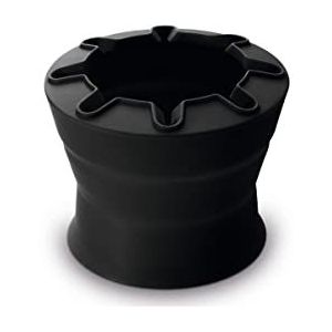 Lamy Aquaplus 543 Opvouwbare waterbeker met praktische houder voor siliconen penseel in de kleur zwart, ideaal voor school
