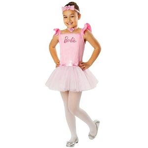 Rubies Barbie Ballerina-kostuum voor kinderen, maat M, 5-6 jaar, roze