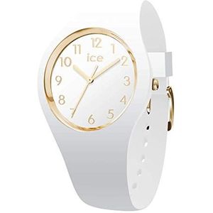 Ice-Watch - ICE Glam White Gold Numbers - Wit dameshorloge met siliconen band - 014759, Wit., Klein (34 mm)