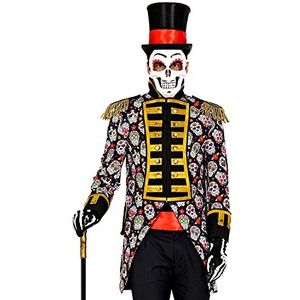 Widmann - Dia de los Muertos Parade-Frack, bewaker, uniform, dag van de dood, jas, jas, mantel, circusdirecteur, carnavalskostuum, themafeest