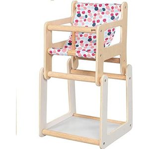 Poppen kinderstoel met tafel (2 in 1)