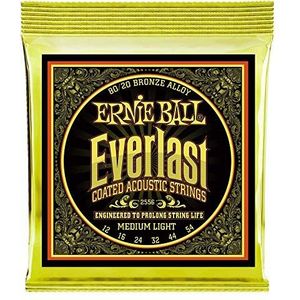 Ernie Ball Everlast snaren voor akoestische gitaar, 80/20 brons, licht, 12-54 gauge
