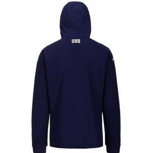 Kappa ARUFEOD 8 UBB Uniseks sweatshirt, BLAUW MARINE/BROWN BORDEAUX