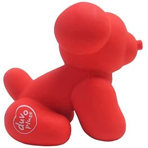 duvoplus, Latex Balloon Pug 9,5 x 6 x 8,5 cm, rood, speelgoed, rood, hond