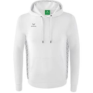 Erima Essential Team Basic Hoodie voor kinderen, Wit/Grijs