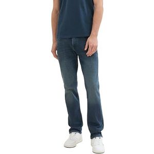 TOM TAILOR 1042341 Marvin Straight Jeans voor heren, 10282 - Dark Stone Wash Denim