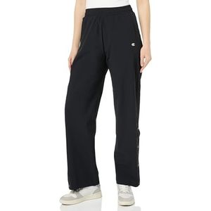 Champion Rochester 1919 Eco Future W Recycled Full Stretch Woven Wide Leg Trainingsbroek voor dames, zwart.