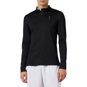 Champion Athletic C-Tech-L-s Half-Zip T-shirt à manches longues pour homme, Noir, M