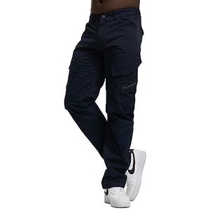 Brandit Adven Slim Fit Pantalon (S – XXL), bleu marine, XXL mince