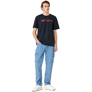 Koton T-shirt à manches courtes pour homme, Marine (720), L