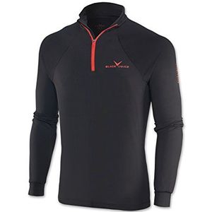 Black Crevice Herenshirt met kap, met ritssluiting, zwart/rood, M