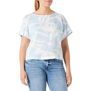 s.Oliver T-shirt met korte mouwen dames T-shirt met korte mouwen, Blauw | Crème 50a3