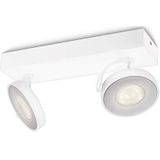 Philips 5317031p0 myLiving Spot Clockwork warmglow 1 gloeilamp, 500 lm, metaal, 4,5 W, geïntegreerd, wit, 11 x 11 x 9 cm, metaal, wit, geïntegreerd 4,5 watt W 230 V