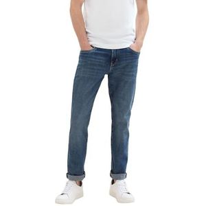 TOM TAILOR Josh Regular Slim Jeans voor heren, 10137 - Donker indigo met teint