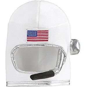 Widmann - Astronaut helm voor kinderen, uniseks, 11010890, wit, eenheidsmaat
