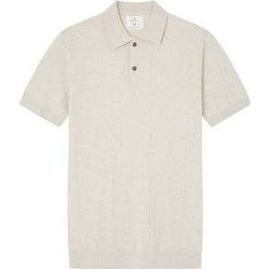 Springfield Punto Reconsider Poloshirt voor heren (1 stuk), Lichtgrijs/zilver