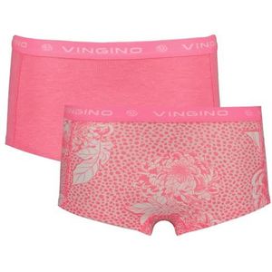 Vingino G222 Bloemenset voor meisjes, 2 stuks, Neon Roze