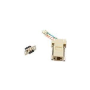 Microconnect SAD008 RJ45 F DB9 F adapter en kabelverbinder beige